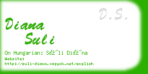 diana suli business card